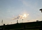 Sonnenuntergang am Deich